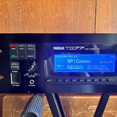 YAMAHA TG77 TONE GENERATOR New internal battery & display SY77 image 3