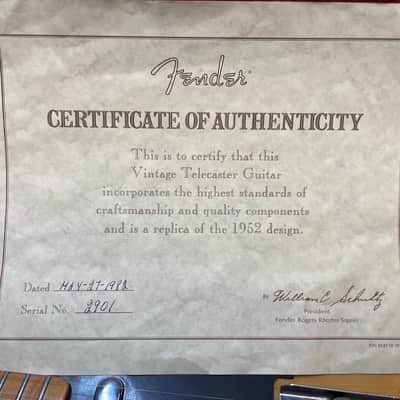 Fender ‘52 Vintage Reissue Telecaster Fullerton 1982 - Blonde image 14