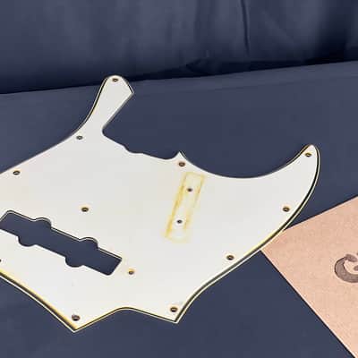 General Vintage Tone Pre CBS Nitrate celluloid pickguard for Jazzbass ®️ Aged Nitro Mint green ni image 1