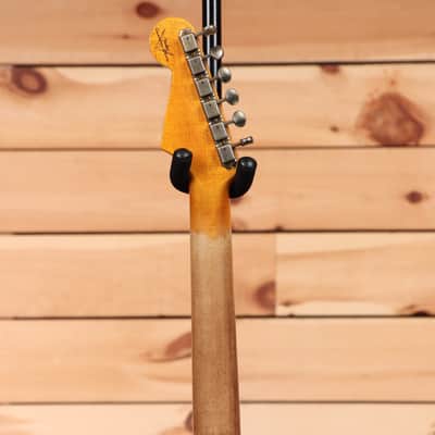 Fender Custom Shop 1960 Stratocaster Heavy Relic - Aged Black over 3-Color Sunburst-CZ576853 image 10