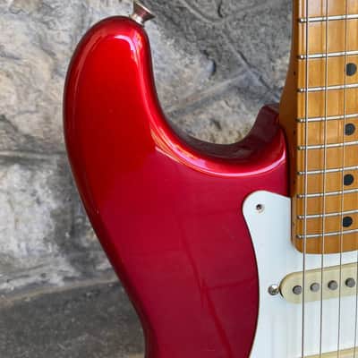Fender Japan '57 Reissue Stratocaster ST57-70 Candy Apple Red – Maple Neck (Q-Serial, Upgraded Van Zandt Bridge Pickup) image 4
