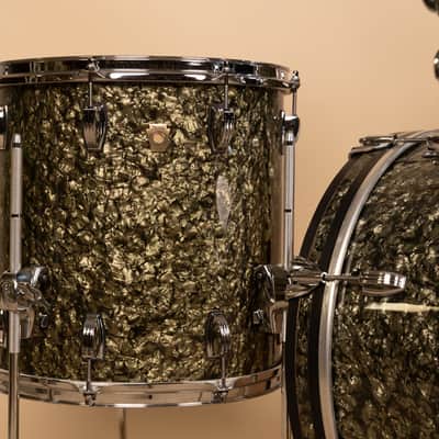 2026 Ludwig Moss Green Pearl Classic Maple Downbeat Drum Set image 2