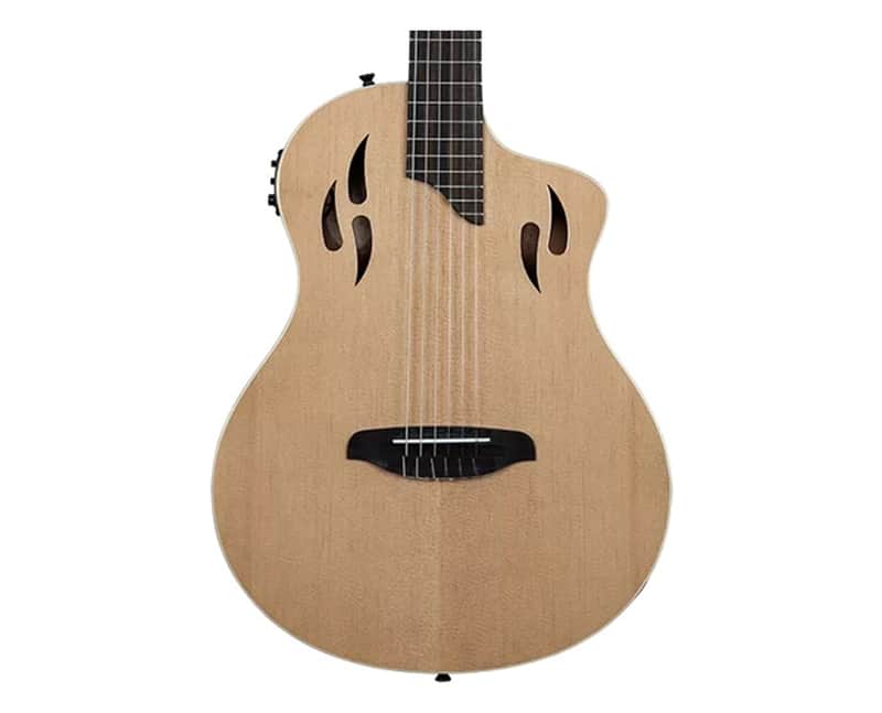 Ortega Guitars RTPSTD-NAT TourPlayer Series Thinline A/E Nylon image 1