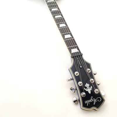 Agile AL-3200MCC-27 Blue Flame Baritone Electric Guitar in 27 Inch Scale image 4
