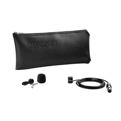 Shure WL183M Omnidirectional Low-Profile Lavalier Microphone, Black, TQG Connector image 3