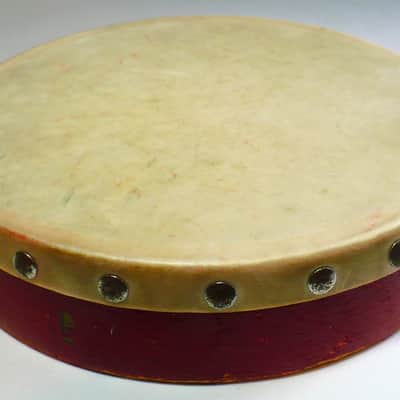 Ludwig 1930's Vintage School Tambourine with Hand Drum image 5