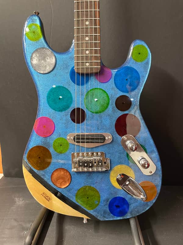 Stupid/Clever epoxy Laminate "Bubble" Guitar image 1