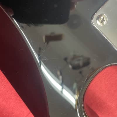 Squier Strat - Black W/ Pearloid Pickguard image 12
