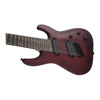 Jackson X Series Dinky Arch Top DKAF8 MS 8-String, Laurel Fingerboard, Multi-Scale Electric Guitar with 24 Jumbo Frets (Right-Handed, Stained Mahogany) image 4