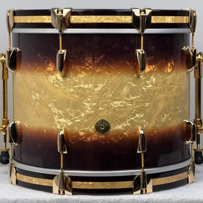 Gretsch 18/12/14/5.5x14" Gold Hdw. USA Custom Drum Set - Exclusive Espresso Burst image 6