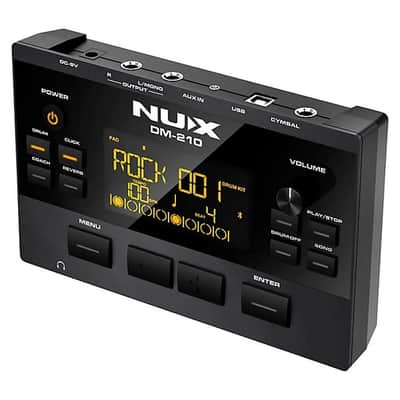 Nux DM-210 Electronic Drum Kit – Mesh Heads, Quiet Practice, Compact All-in-One Set image 6