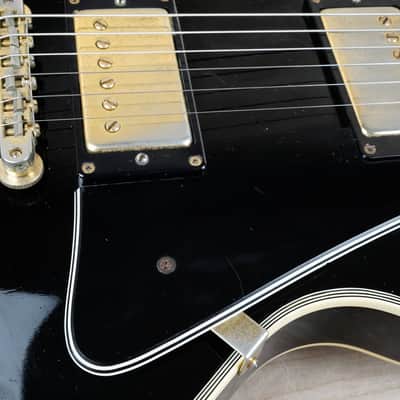 Burny RCL-65 Custom MIJ 1990 Black Beauty Made in Japan VH-1 PAF Pickups 1960 Reissue w/ Hard Case image 8