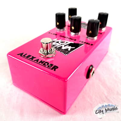 Used Alexander Hot Pink Drive Overdrive Guitar Effects Pedal ♫ image 3