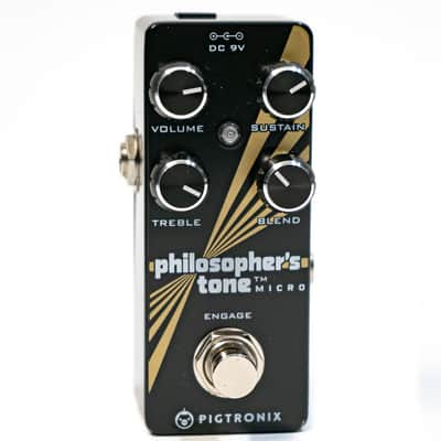 Pigtronix Philosopher's Tone Micro Turn Lead to Gold Guitar Effect Pedal - Demo image 2