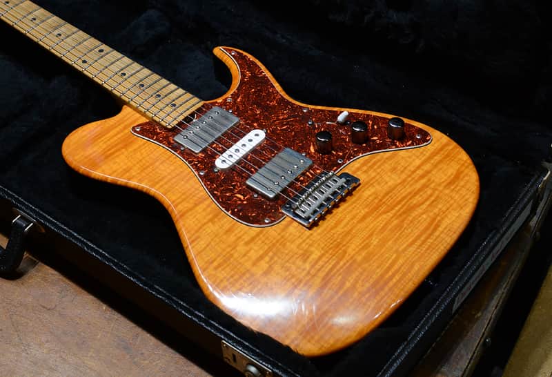 Don Grosh Bent Top Custom Transparent Amber 1994' image 1