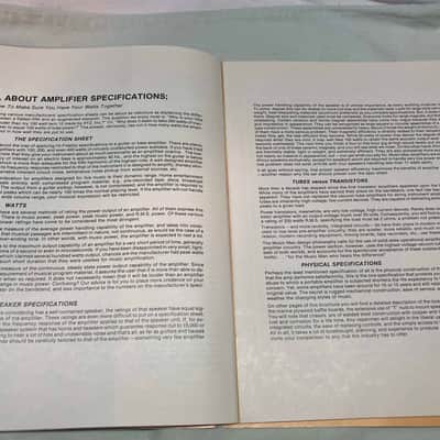 Vintage Music Man Catalog Amplifiers Basses Guitars image 6