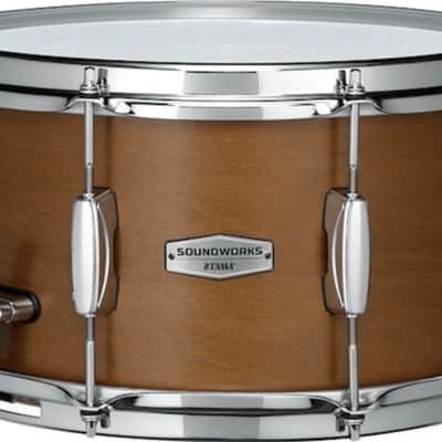 RARE Tama DKP137MRK 7x13" Soundworks Kapur Snare Drum 2010s - Matte Brown Natural image 1