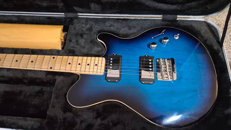 Ernie Ball Music Man Reflex HT with Maple Fretboard 2014 - 2015 - Black image 1