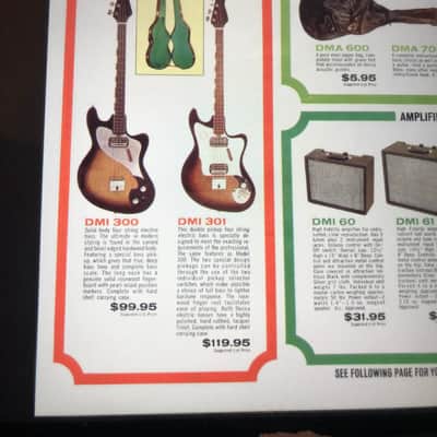 Decca DMI 301 Vintage 60’s Bass-Dark Sunburst image 19
