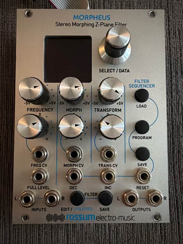 Rossum Electro-Music Morpheus Stereo Morphing Z-Plane Filter Eurorack Module 2016 - 2021 - Silver image 1