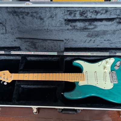 Fender American Deluxe Stratocaster 1998 - Teal image 1