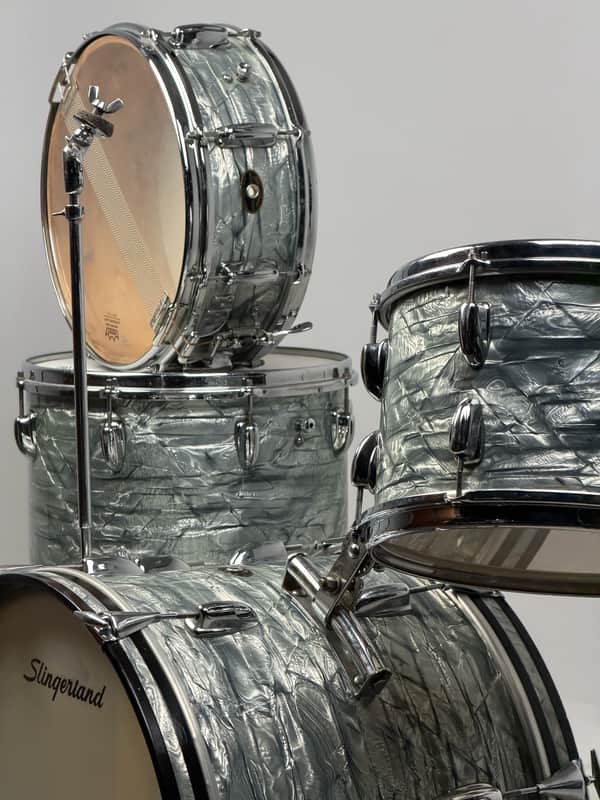 Slingerland 20/12/14/5x14" Radio King Early 60's 5n Modern Jazz Outfit - Sky Blue Pearl image 1