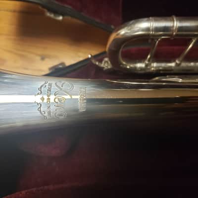 Yamaha Xeno 8335GS Silver Trumpet W/ Gold Brass Bell--Serviced, Nice! image 4