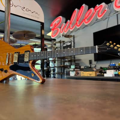 Epiphone Limited Edition '58 Korina Explorer Reissue 2022 - Antique Natural (Black Pickguard) image 1