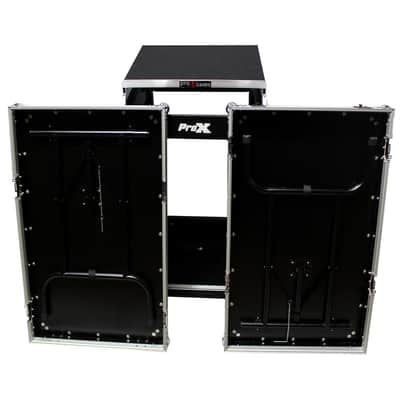 ProX T-16MRSS13ULT Flight Case with Laptop Shelf and Casters for 16U Rack x 13U Top Mixer DJ Combo image 3