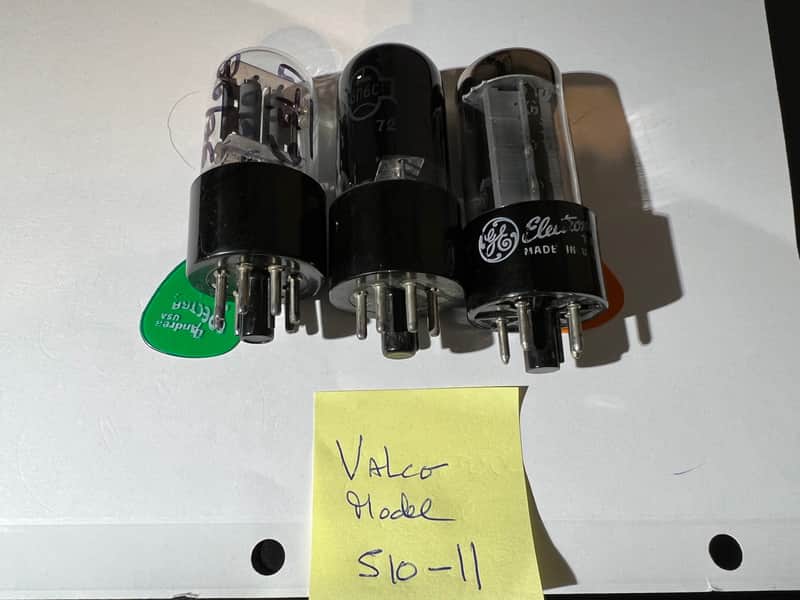 Valco Amp Vintage model 510-11; Tubes Package (3) image 1