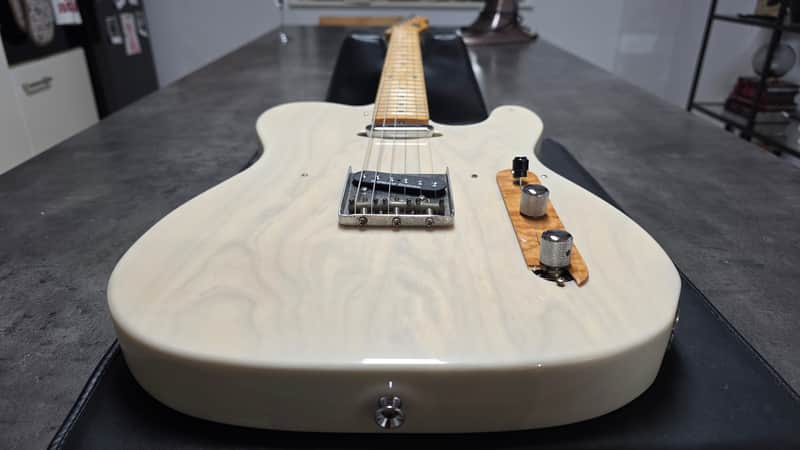 ESP Vintage Telecaster 80s Ash Body White Blonde MJ Japan MIJ 1980's Tele Fender Headstock 400 series TE Guitar image 1