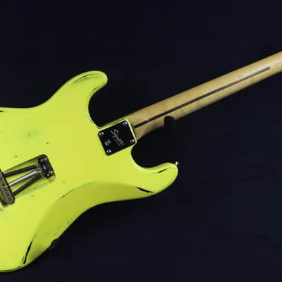 Custom Painted and Upgraded Fender Squier Strat CXS Series Custom  Aged and Worn With Graphics And Matching Headstock image 20