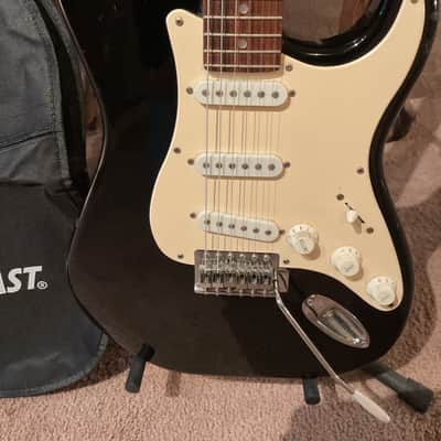Fender Squire  Stratocaster with new gig bag and a Capo image 2