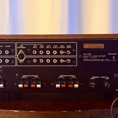 🎶✨ Sansui AU-888 / AU888 Vintage Integrated Amplifier w/ Excellent Wood Case — Serviced/Cleaned, Tested, 100V JDM image 14