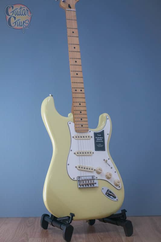 Fender Player II Stratocaster Hialeah Yellow w/ Free Fender Bag image 1