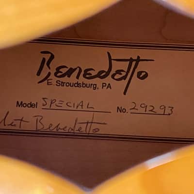 Benedetto Knotty Pine Special 17" Archtop - One of a Kind Collector's Instrument image 5