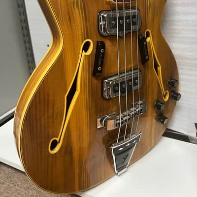 Fender Coronado Bass II 1968 - Transparent Brown With yellow trim image 14