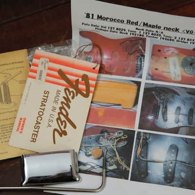 Fender International Series Stratocaster Morocco Red 1981 Vintage Guitar Pre-Owned image 18