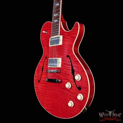 Collings SoCo Deluxe Premium Flame Maple Top Rosewood Fingerboard Lollar Low Wind Imperial Humbuckers Faded Cherry 7.15 LBS image 2