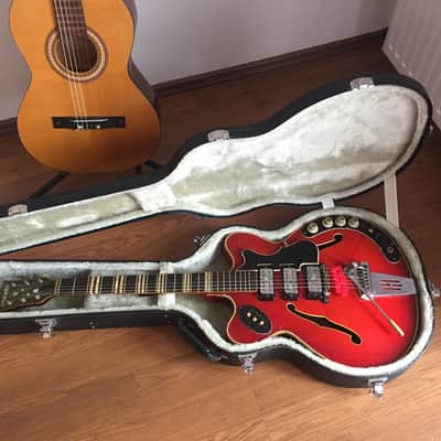 Hofner 4571/E3 Verythin GUITAR 1965-1966 Cherry image 2