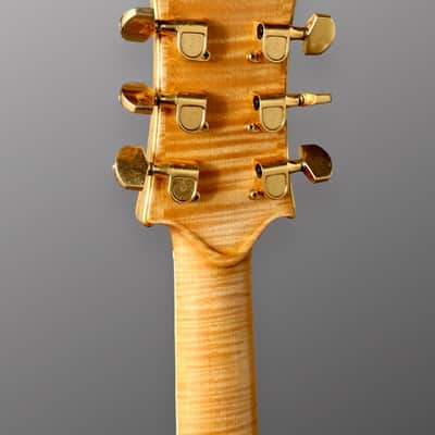 Jesselli 14" Walnut and Gold Leaf Hollow Body Circa 1988 - Natural. image 20