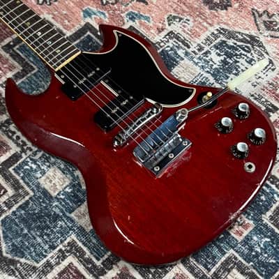 1966 Gibson SG Special Vintage Cherry Made In Kalamazoo Small Guard Electric Guitar! image 9