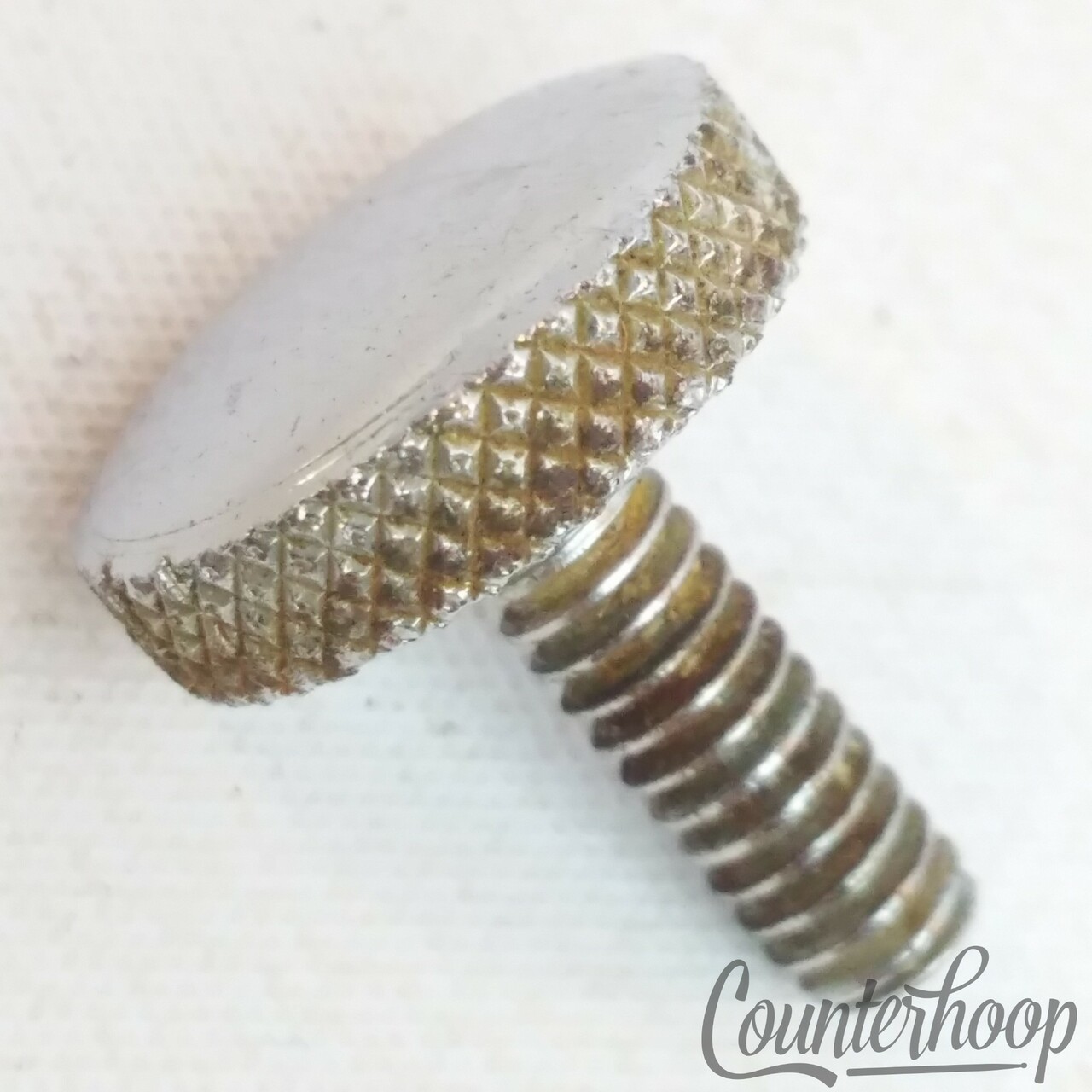 Ludwig Pedal Set-Screw Cross-Knurling Tensioner Rod Chrome Strainer/Throw-Off60s — main photograph