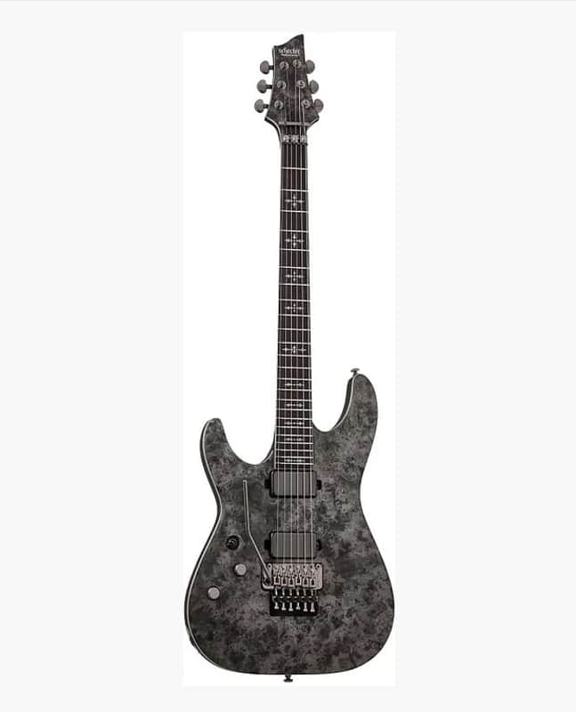 Schecter Ernie C C-1 Left-Handed Satin Black Reign image 1