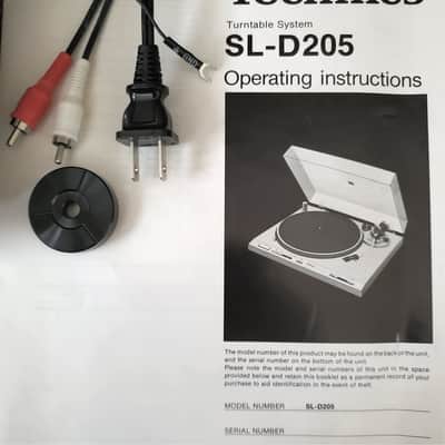Technics SL-D205 Turntable Direct Drive Semi Automatic Like New with AT Cartridge & Headshell image 15