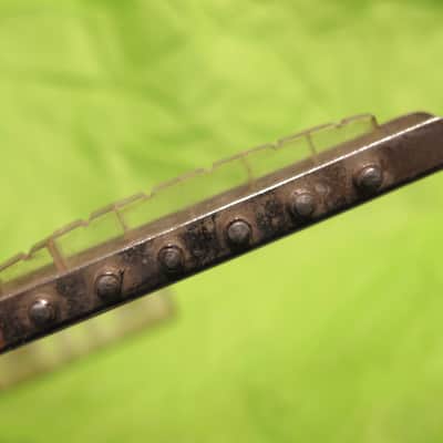 vintage 1960's clear Lucite bridge + tailpiece for solid body electric  - WHO MADE THIS??? image 7