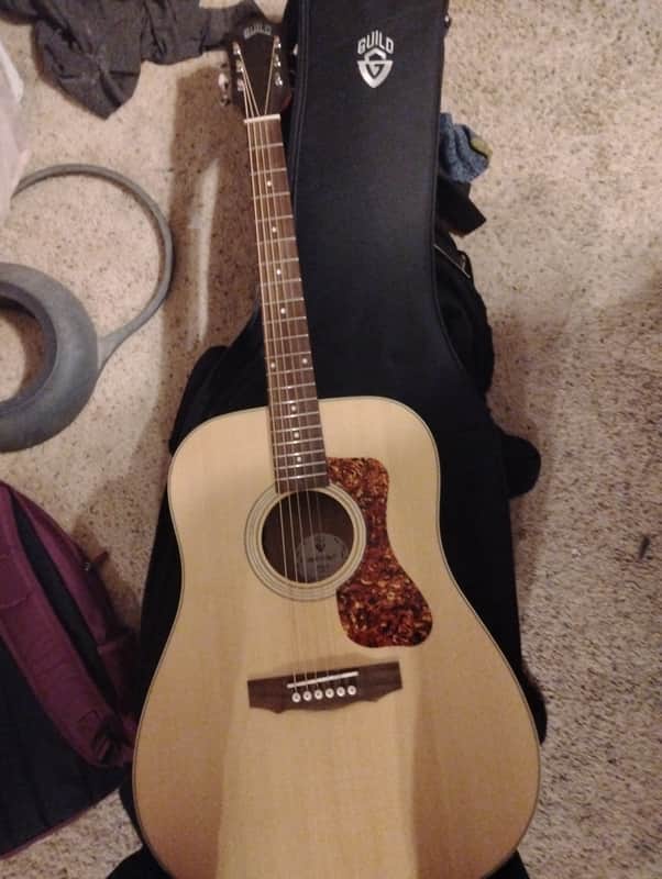 Guild Westerly Collection D-240E Flamed Mahogany with Pau Ferro Fretboard 2019 - Present - Natural image 1