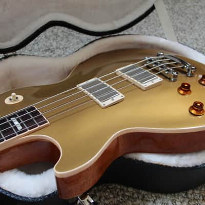 Gibson Left Handed Les Paul Bass 2013 Gold Top Lefty image 2