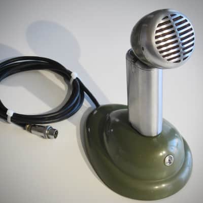 Shure 520-SL High Impedance Microphone Desk Mic Circa-1950s-Chrome & Black` image 22