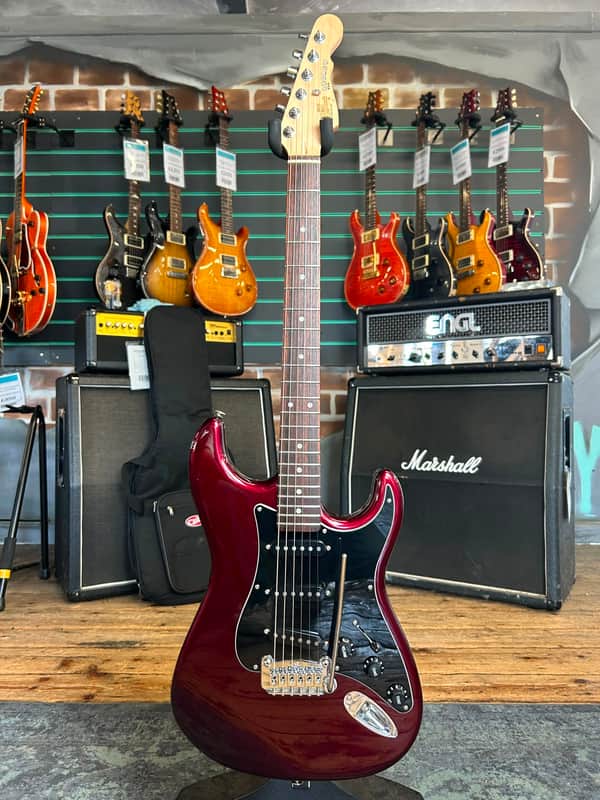 G&L Fullerton Standard Legacy 2018 Ruby Red Metallic Electric Guitar image 1